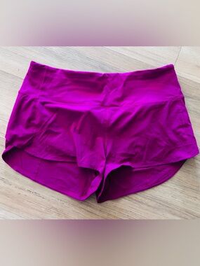 lululemon athletica Magenta Run/Workout Shorts